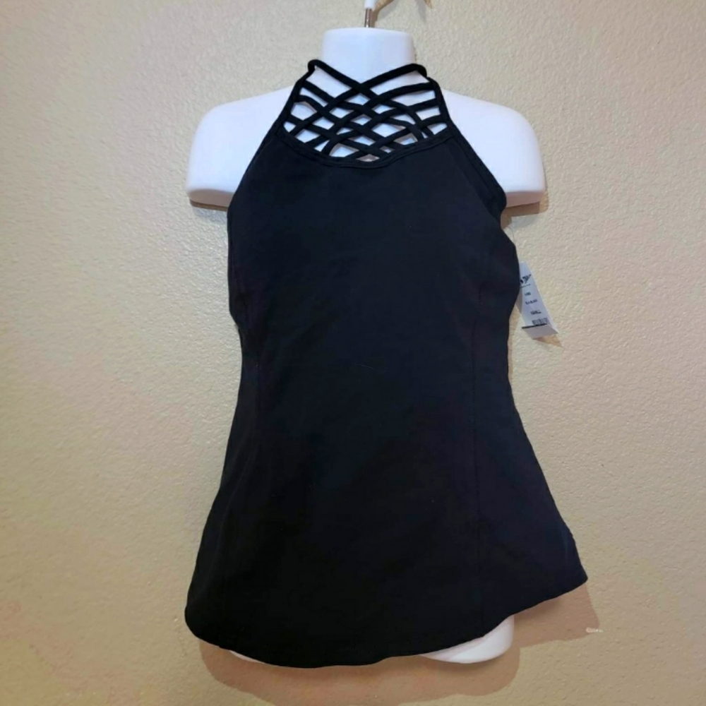 Hard tail swim top